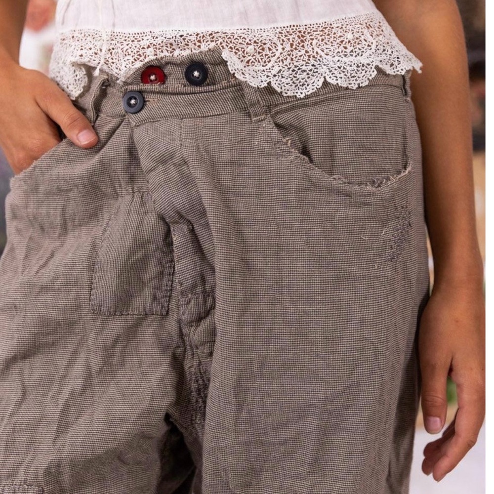 Magnolia Pearl Pants Miners 255 Paradox Houndstooth checkered patch - Picture 9 of 12